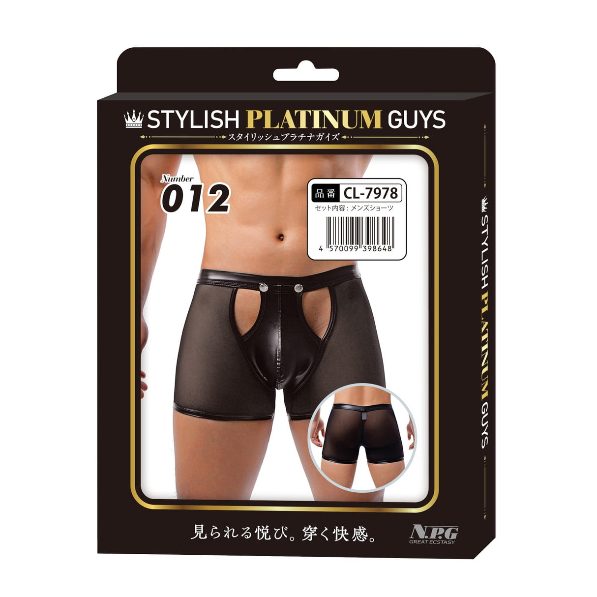 คอลเลกชันชุดชั้นในโปร่งบางสำหรับผู้ชาย Stylish Platinum Guys