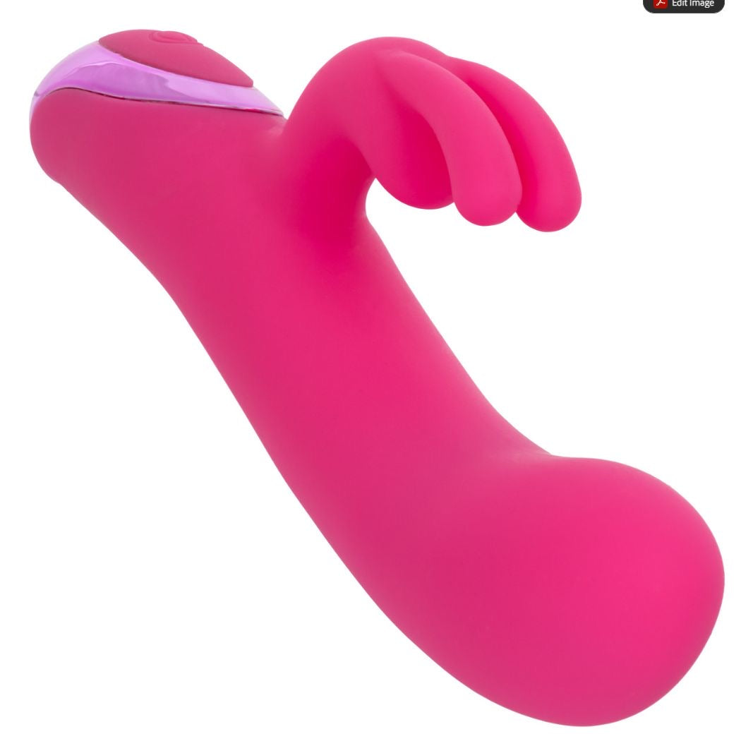 CalExotics - เครื่องสั่นกระต่ายแบบชาร์จไฟได้ Kroma Turbo G Bunny (สีชมพู)