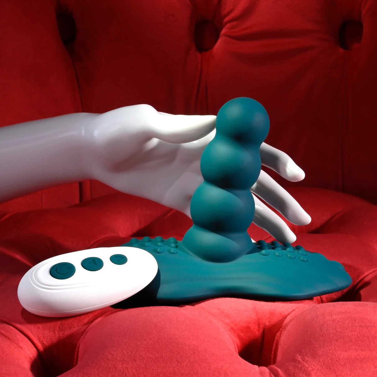 Playboy - เครื่องสั่นแบบนั่งขี่ควบคุมระยะไกล (สีเขียว)