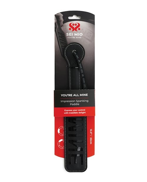 Sei Mio - You're All Mine Impression Spanking Paddle (Black) SEM1003 CherryAffairs