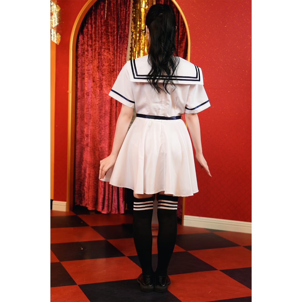 A&T - Your Name White Uniform Costume (White) AT1044 CherryAffairs
