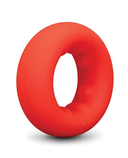 B-Vibe - Flex Ring Grip Silicone Cock Ring (Red) BV1032 CherryAffairs