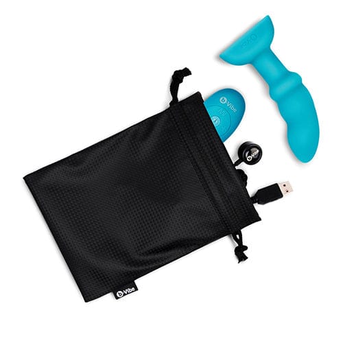 B-Vibe - Remote Control Rimming P Spot Anal Plug (Blue) BV1022 CherryAffairs