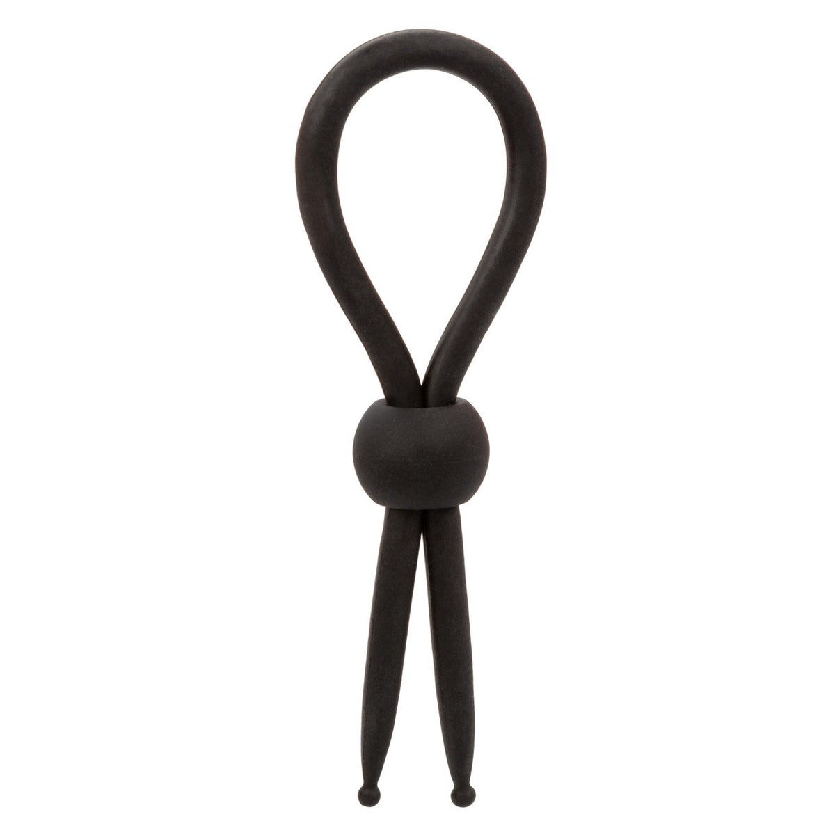 CalExotics - Alpha Liquid Silicone Adjustable Lasso Cock Ring (Black) – product view 2