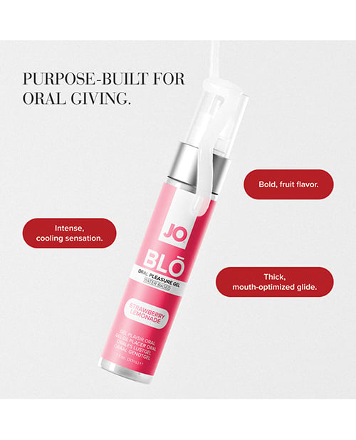 System JO - Blo Flavoured Cooling Oral Pleasure Gel 1 oz CherryAffairs
