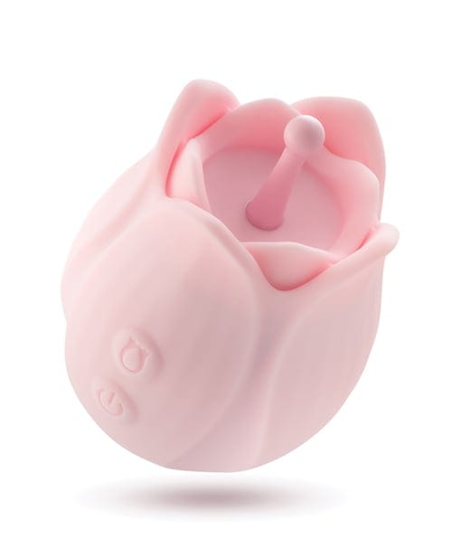 Blush Novelties - Play With Me Romantic Rose Rechargeable Silicone Clitoral Vibrator (Pink) BN1178 CherryAffairs