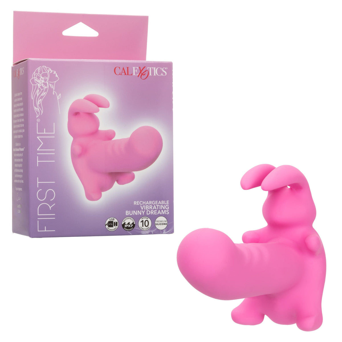 CalExotics - First Time Rechargeable Vibrating Bunny Dreams (Pink) CE2190 CherryAffairs