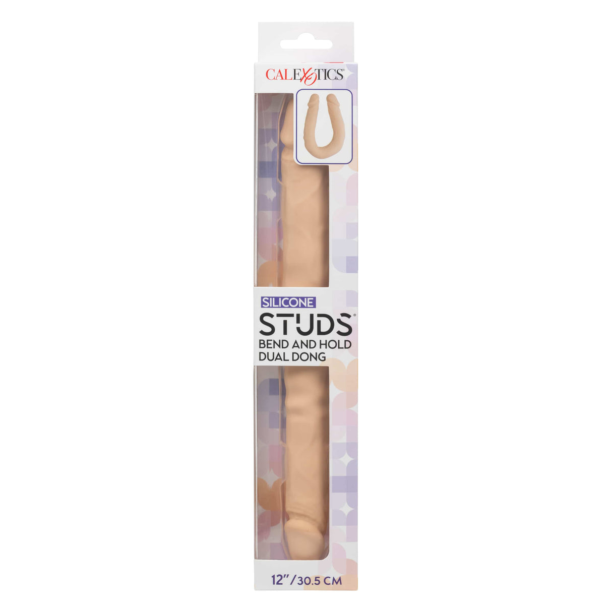 California Exotics - Silicone Studs Bend and Hold Dual Dong Dildo 12" CherryAffairs