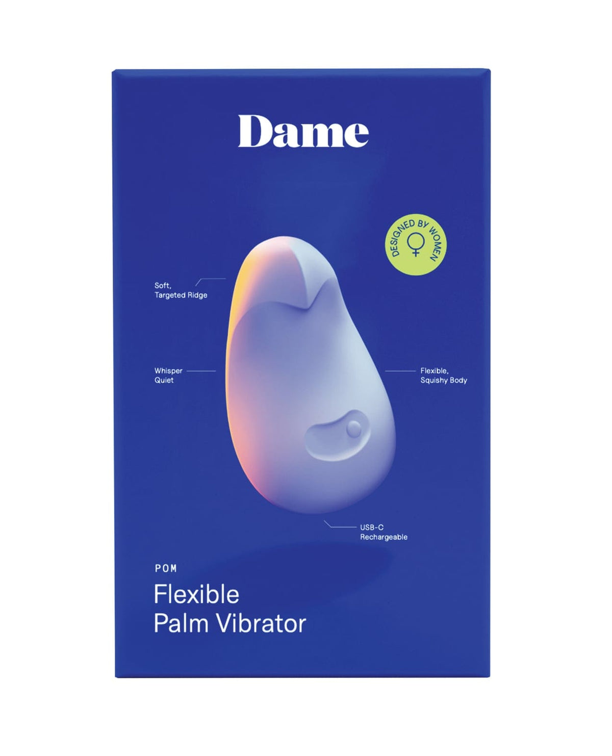 Dame - Pom Flexible Clitoral Vibrator (Blue) DP1011 CherryAffairs
