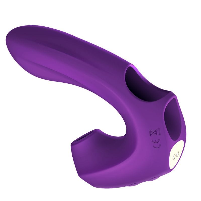 Erocome - Pictor Vibrating Sucking Finger Massager (Purple) Clit Massager (Vibration) Rechargeable