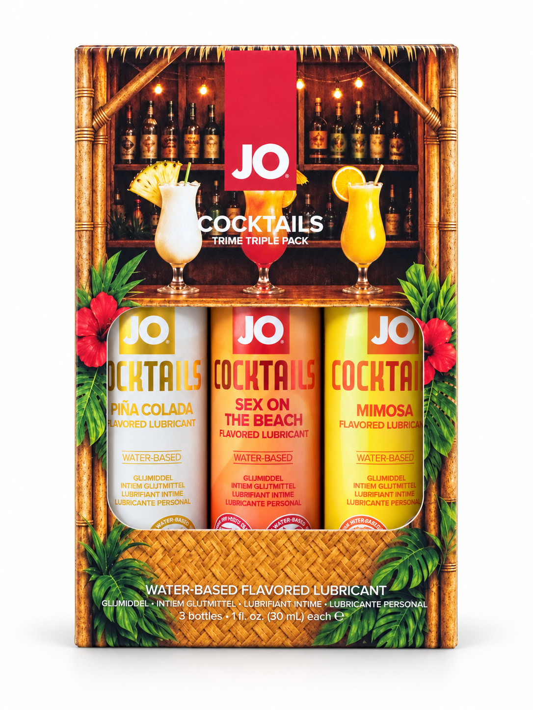 System JO - Tri-Me Cocktails Flavoured Water-Based Lubricant Triple Pack 3 × 30 ml