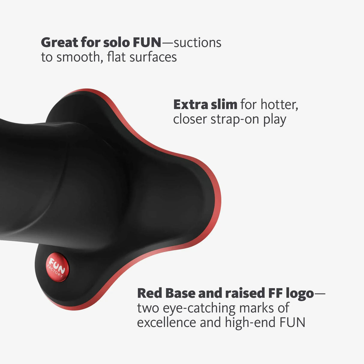 Fun Factory - The Boss Stub G Spot Dildo (Black) FF1197 CherryAffairs