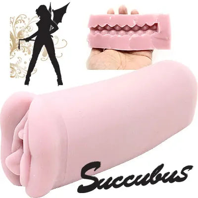 Tomax - Succubus 2.0 Bumpy Road อุปกรณ์ช่วยสำเร็จความใคร่ชายแบบมีพื้นผิว Onahole (สีเบจ)