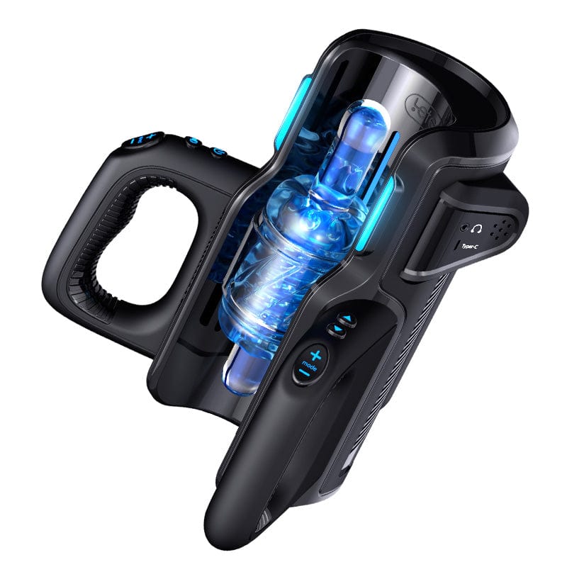 Leten - Cannon King Thrusting Pro Automatic Masturbator (Black) LET1032 CherryAffairs