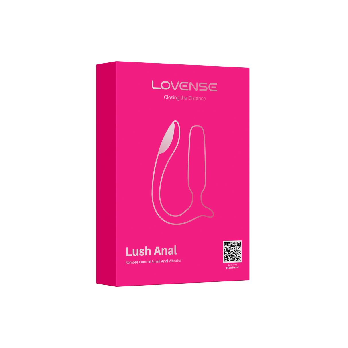 Lovense - Lush Anal Vibrating Butt Plug (Pink) LOS1075 CherryAffairs