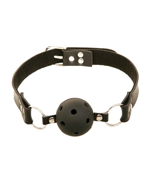 Pipedream - Fetish Fantasy Series Breathable Rubber Ball Gag (Black) PD2061 CherryAffairs
