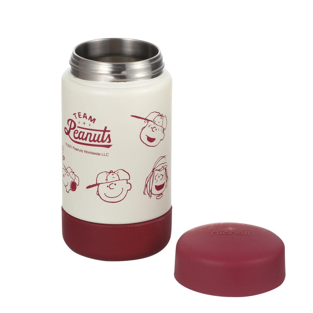 Richell - 2 Way Snoopy Peanut Collection Stainless Steel Water Bottle Mug Baby Water Bottle
