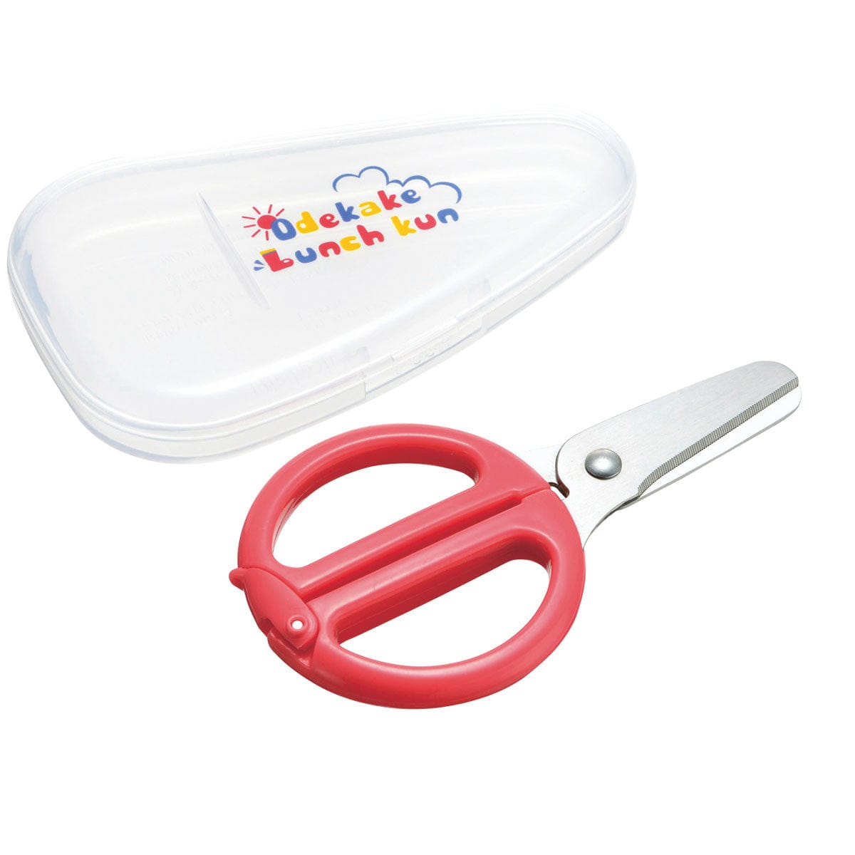 Richell - Odekake Lunch Kun Scissors for Baby Food with Storage Case Baby Food Scissors
