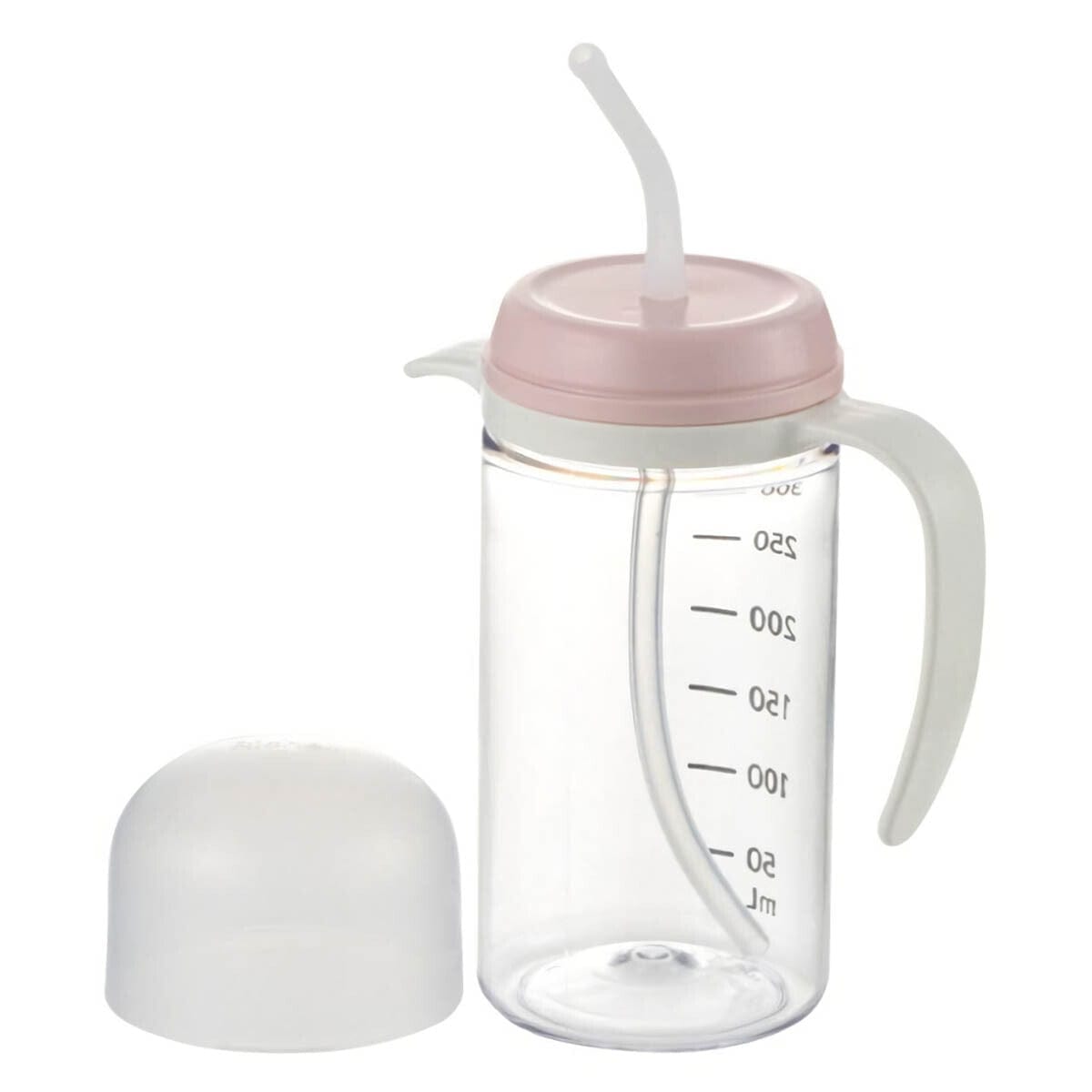 Richell - You Can Use It Easy Handle Clear Drinking Straw Cup Baby Cup