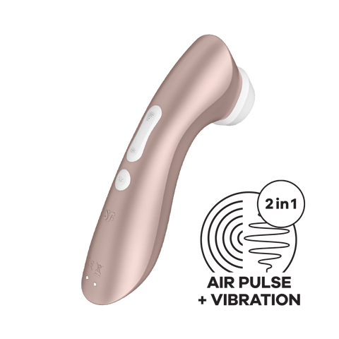 英国 Satisfyer-Pro 2振动充电阴蒂按摩器(玫瑰金)