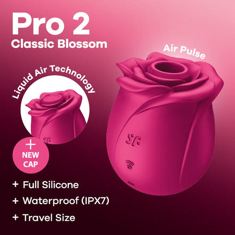 Satisfyer - Pro 2 Classic Blossom Clitoral Air Stimulator (สีชมพู)