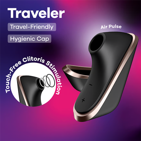 Satisfyer - Pro Traveler Clitoral Air Stimulator (Black)