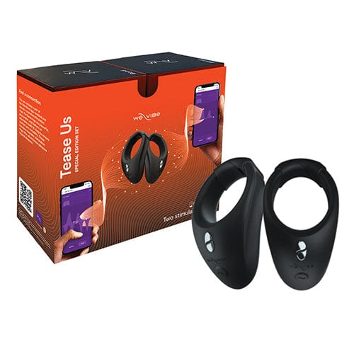 WE VIBE - Tease us Set Box Bond Vibrating Cock Ring ชุดคู่รัก (สีดำ)