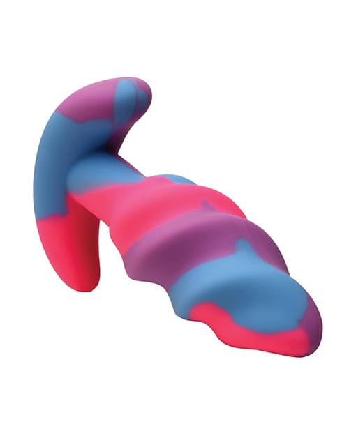 XR Brands - Creature Cocks Unicorn Swirl Silicone Anal Plug (Purple) XR1106 CherryAffairs