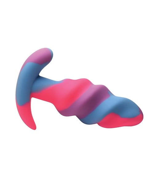 XR Brands - Creature Cocks Unicorn Swirl Silicone Anal Plug (Purple) XR1106 CherryAffairs