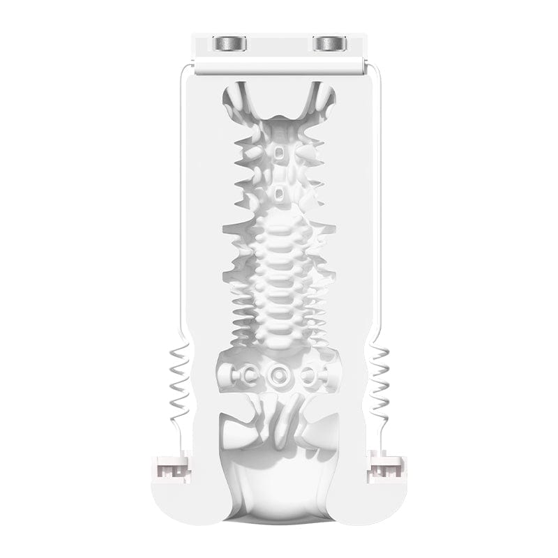 AK - Super S1 Heat Thrusting Masturbator (White) Masturbator Soft Stroker (Vibration) Rechargeable