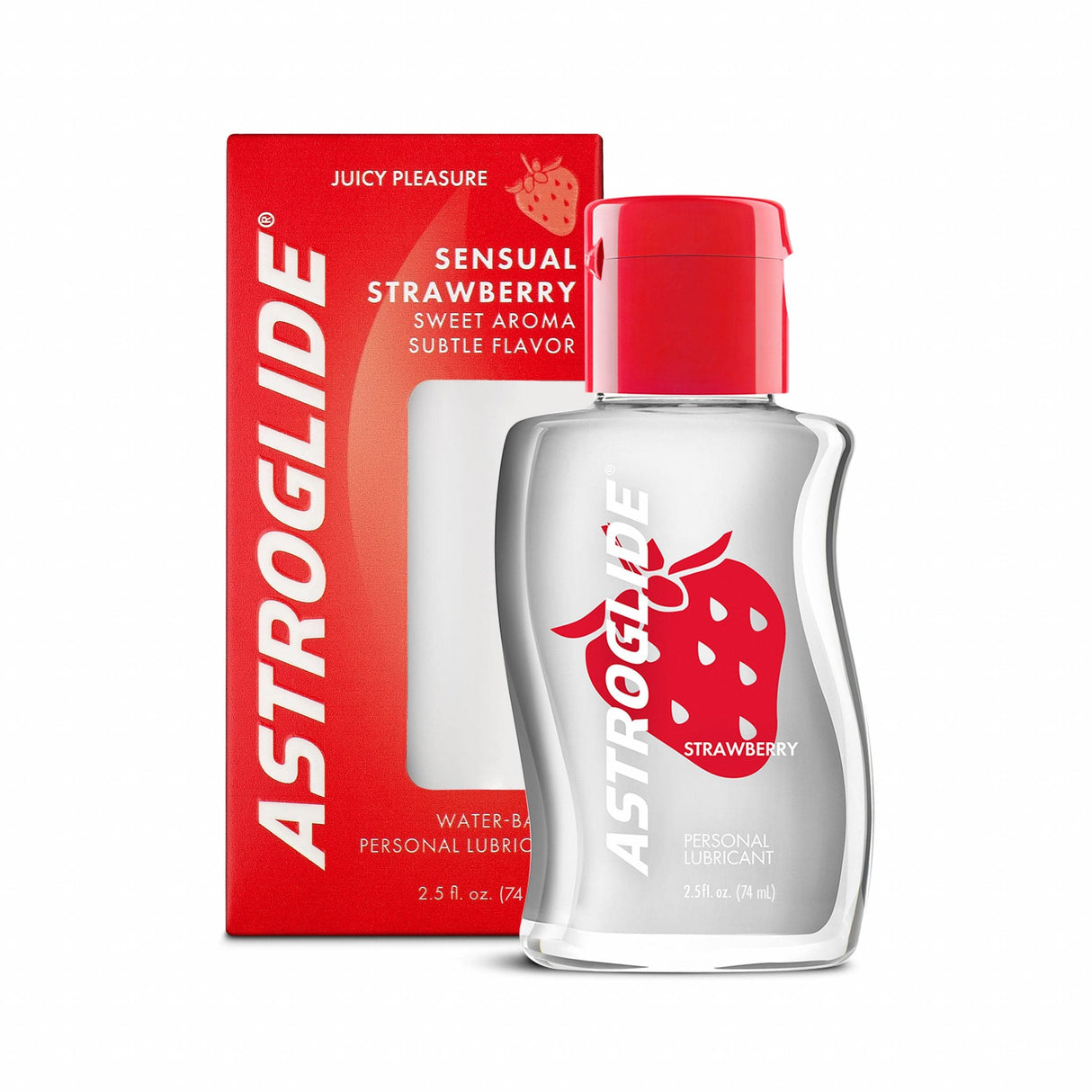 Astroglide - Sensual Strawberry Flavoured Water Based Personal Lubricant 74ml 015594010540 Lube (Water Based)