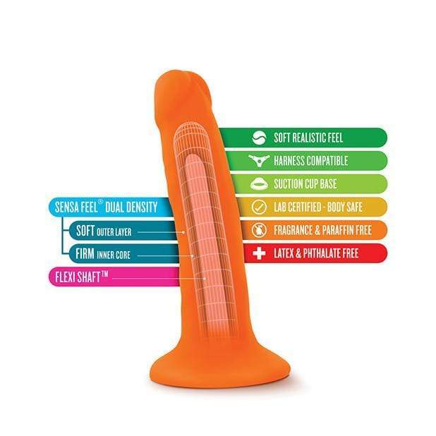 Blush Novelties - Neo Dual Density Realistic Cock 6" Realistic Dildo with suction cup (Non Vibration)