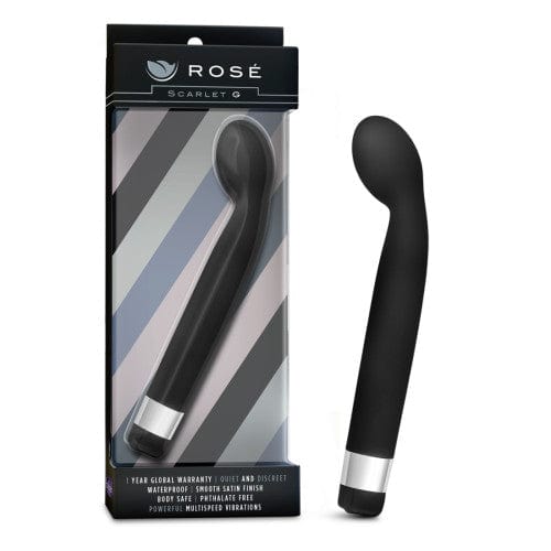 Blush Novelties - Rose Scarlet G Vibrator Black 735380322656 G Spot Dildo (Vibration) Non Rechargeable