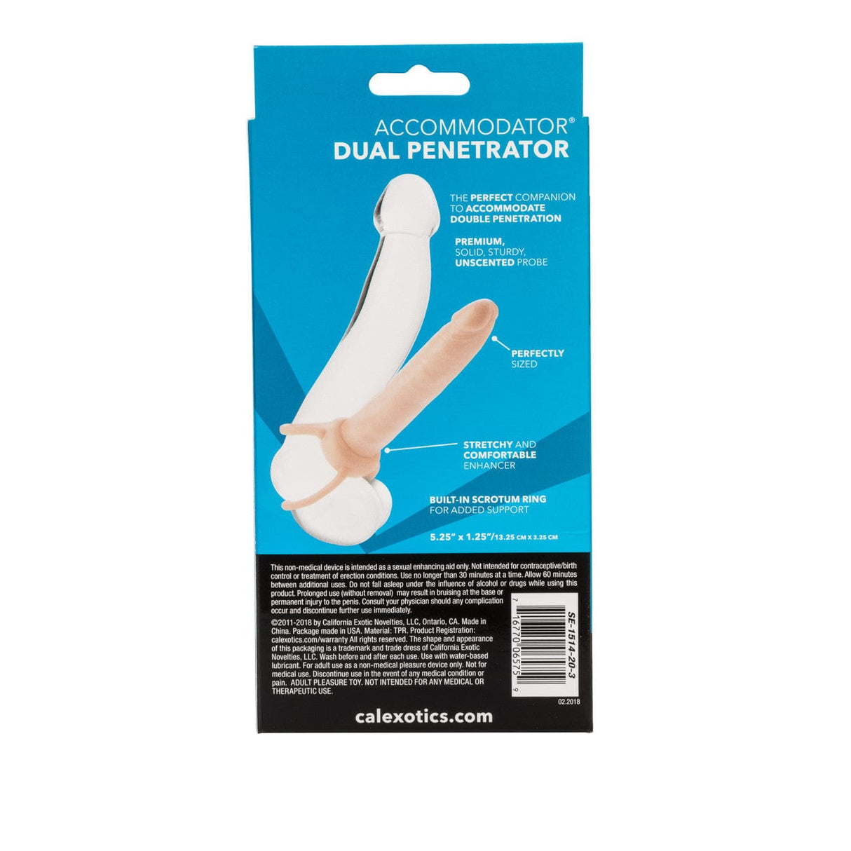 California Exotics - Accommodator Dual Penetrator Dildo Double Dildo (Non Vibration)