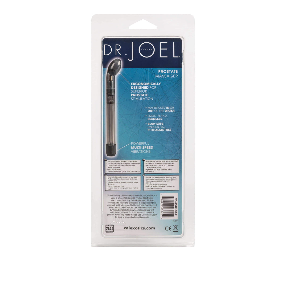 California Exotics - Dr Joel Kaplan Prostate Massager (Black) CE1846 CherryAffairs