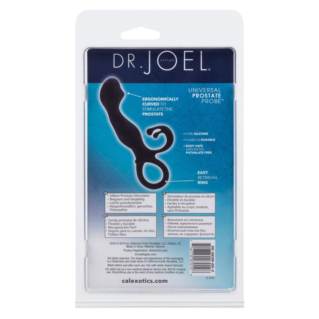 California Exotics - Dr Joel Kaplan Universal Prostate Probe Massager (Black) CE1844 CherryAffairs