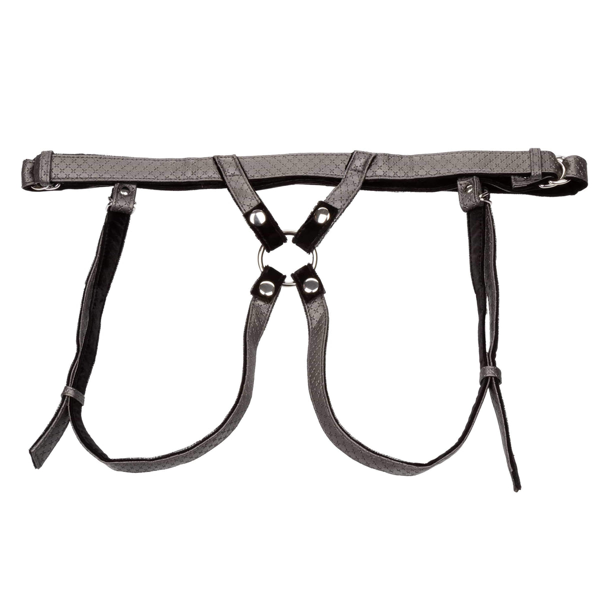 California Exotics - Her Royal Harness The Regal Duchess Strap On (Black) Strap On w/o Dildo