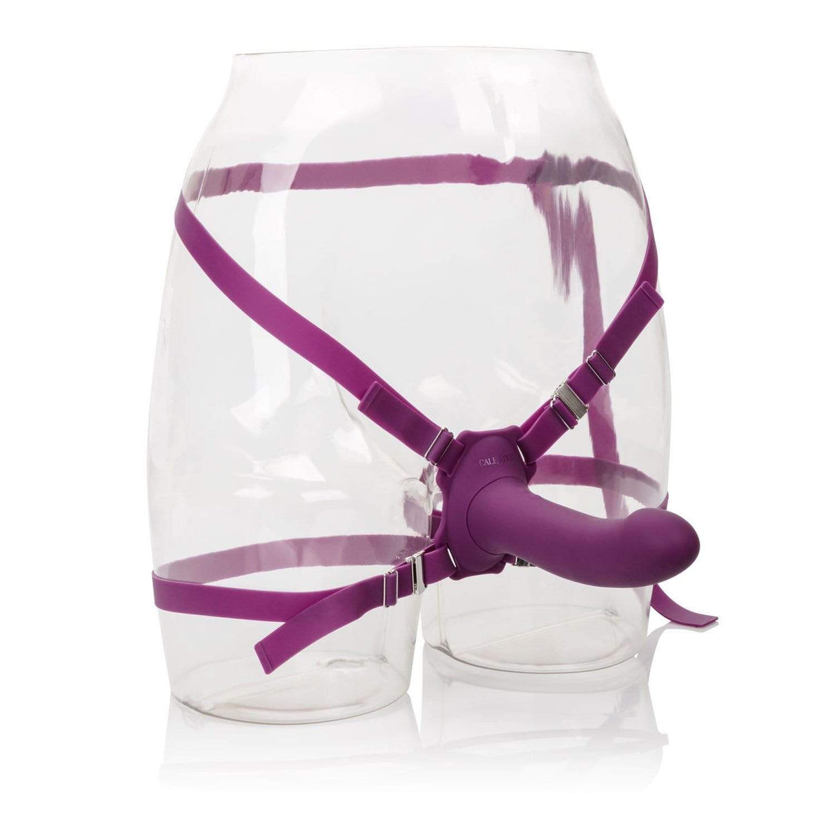 California Exotics - Me2 Rumbler Strap On Vibrating Dildo (Purple) CE1390 CherryAffairs