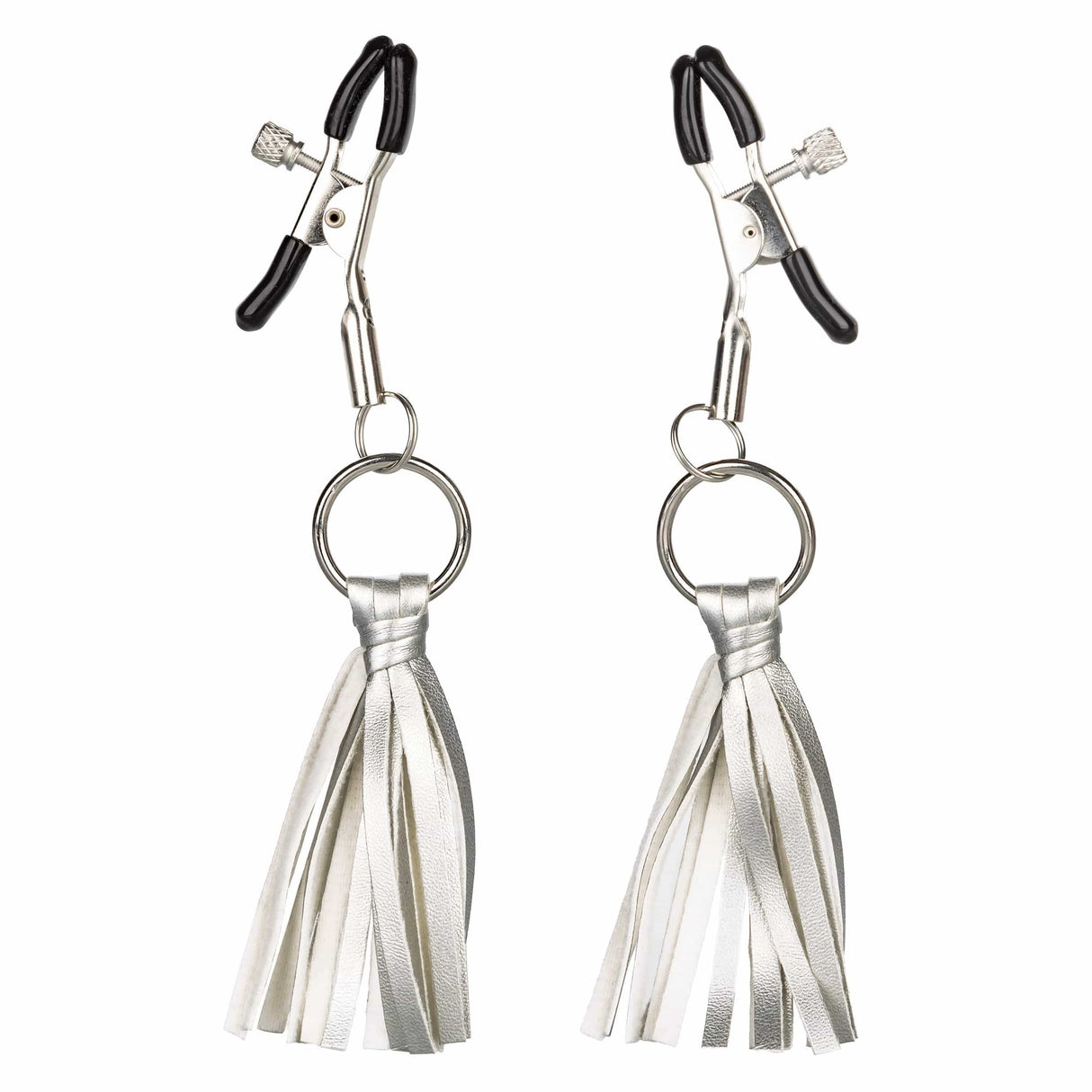 California Exotics - Nipple Play Playful Tassels Nipple Clamps Nipple Clamps (Non Vibration)