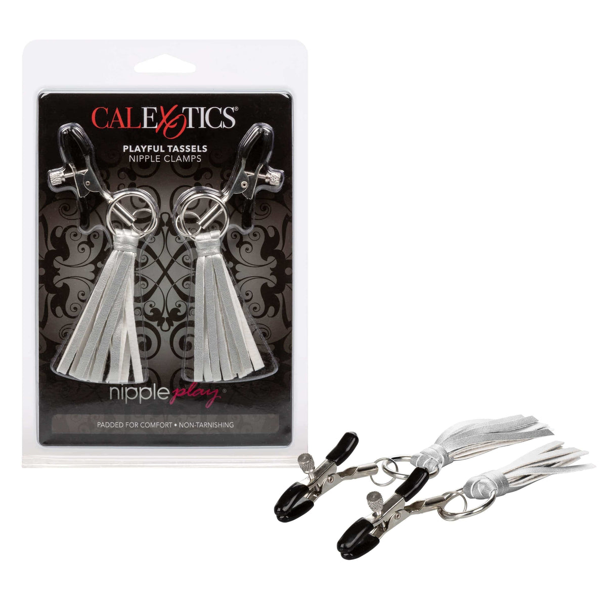 California Exotics - Nipple Play Playful Tassels Nipple Clamps Nipple Clamps (Non Vibration)