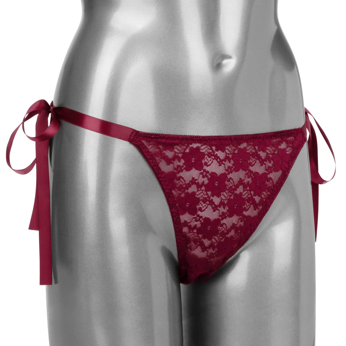 California Exotics - Remote Control Vibrating Lace Thong Set O/S Panties Massager Remote Control (Vibration) Rechargeable