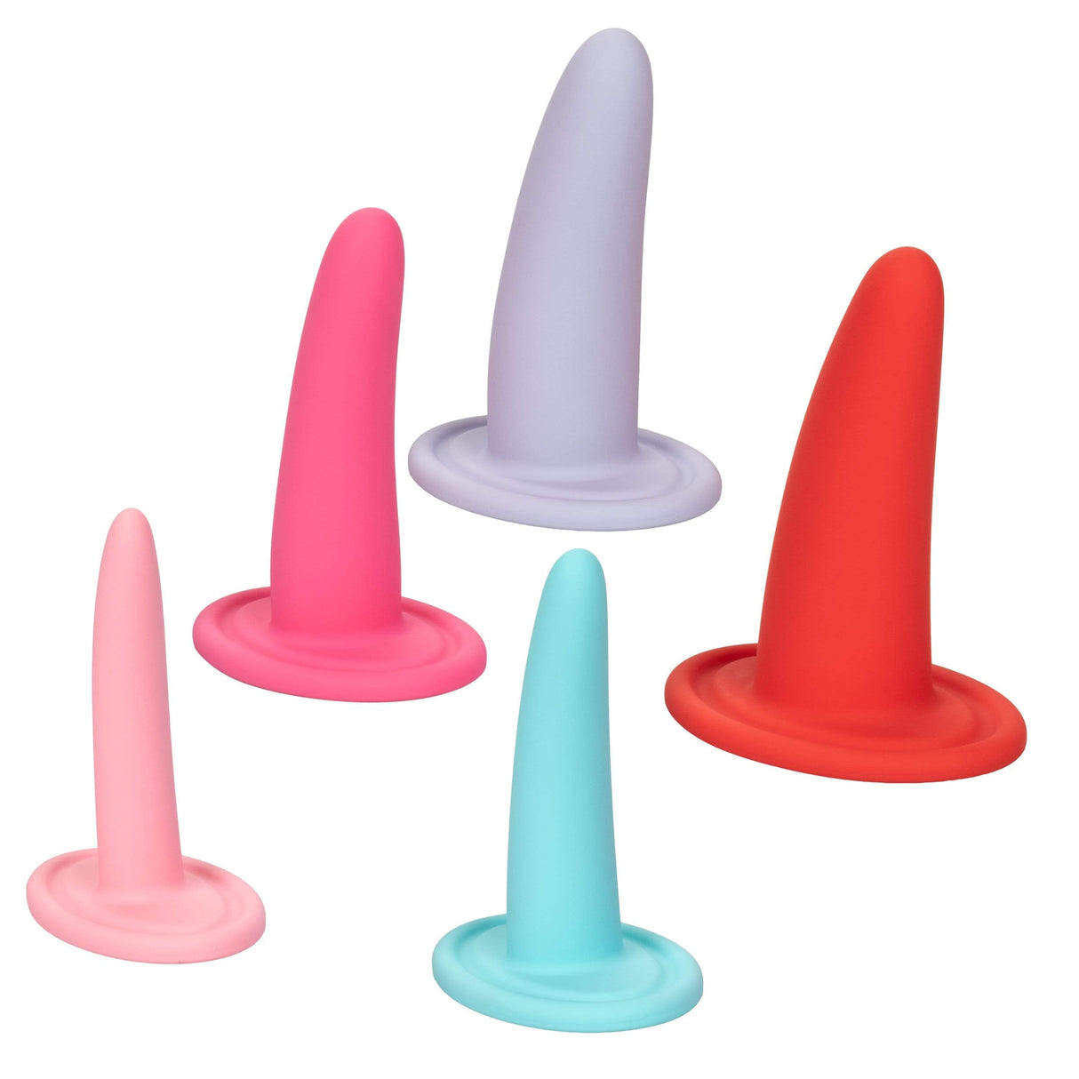 California Exotics - She-ology 5 piece Wearable Vaginal Dilator Set (Multi Colour) CE1753 CherryAffairs