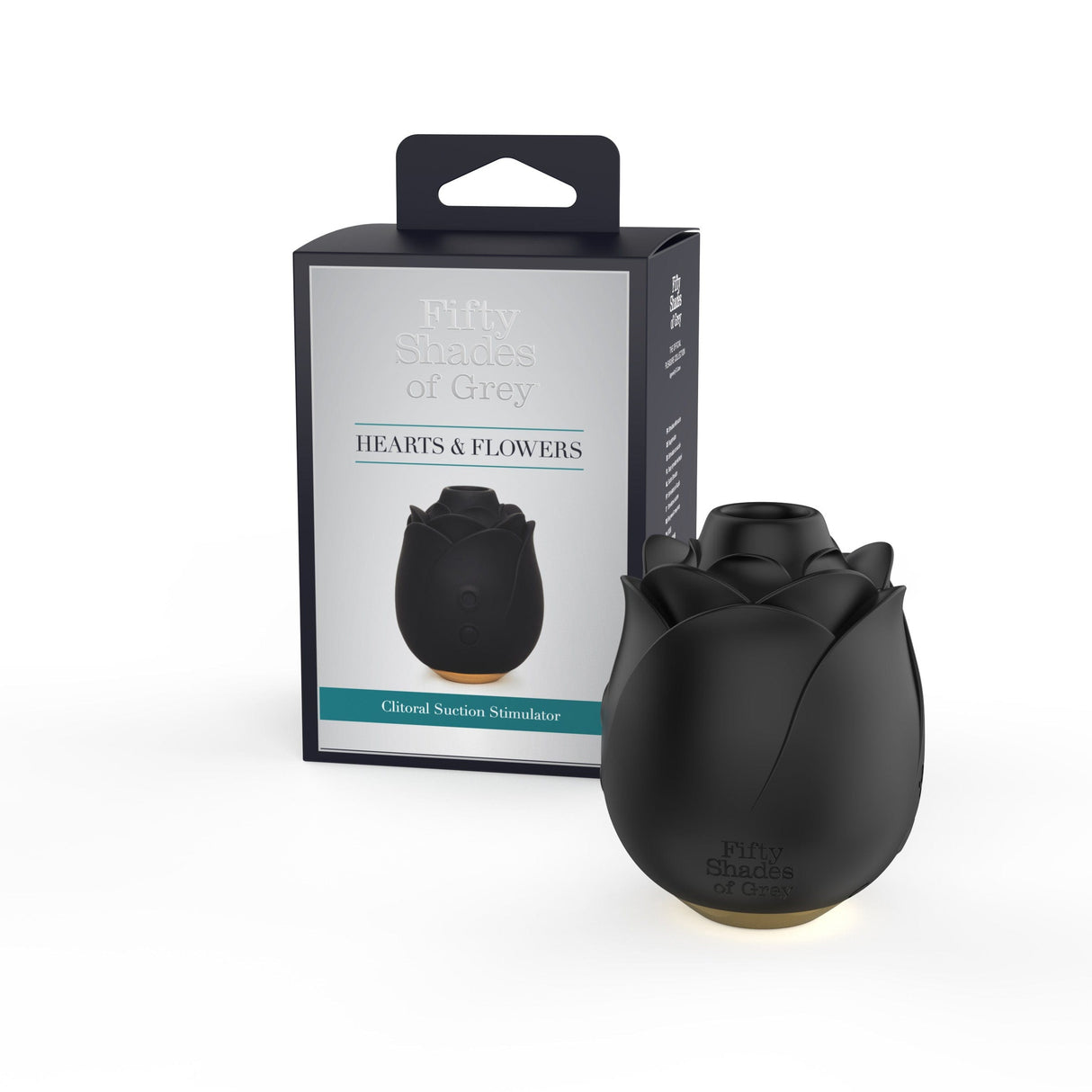 Fifty Shades of Grey - Black Rose Clitoral Air Stimulator (Black) Clit Massager (Vibration) Rechargeable
