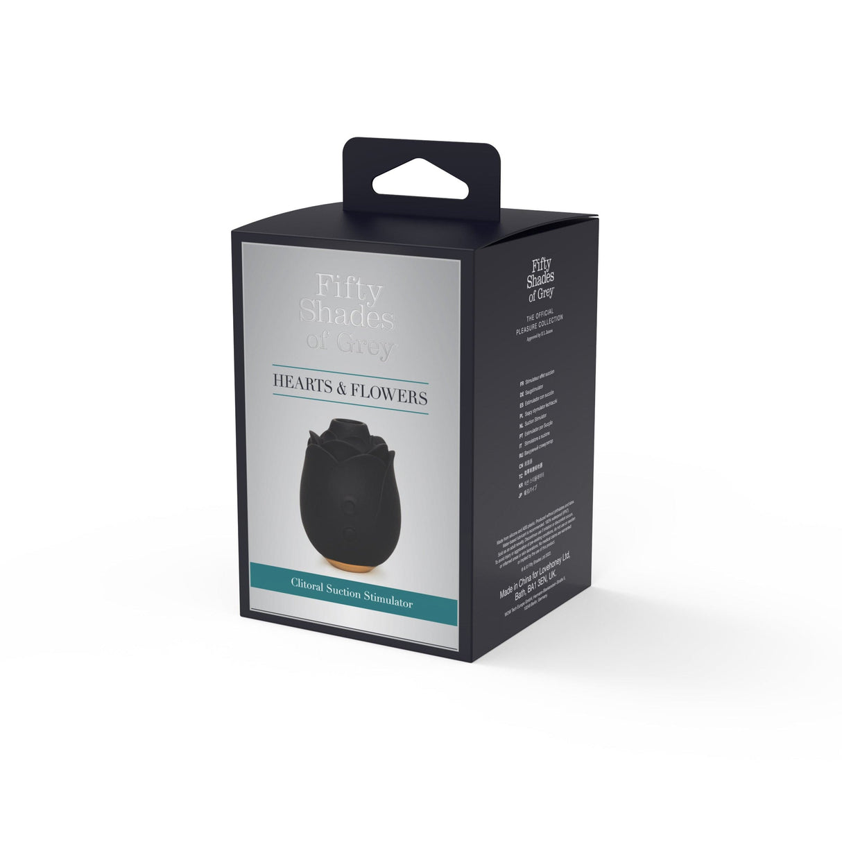 Fifty Shades of Grey - Black Rose Clitoral Air Stimulator (Black) Clit Massager (Vibration) Rechargeable