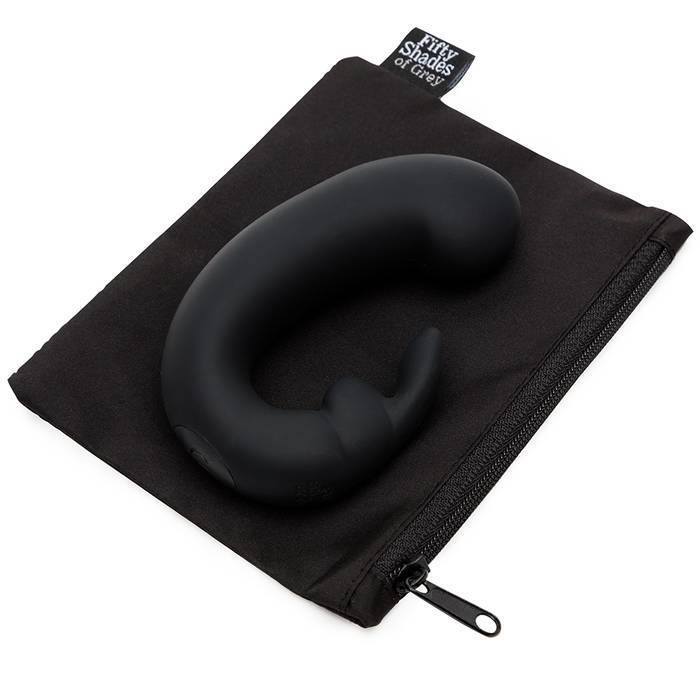 Fifty Shades of Grey - Sensation Rechargeable G-Spot Rabbit Vibrator (Black) FSG1161 CherryAffairs