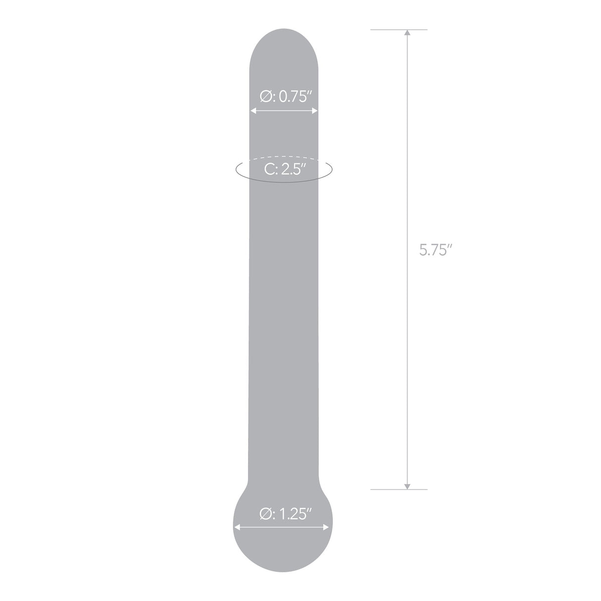 Glas - Straight Glass Dildo 7" (Clear) Glass Dildo (Non Vibration)