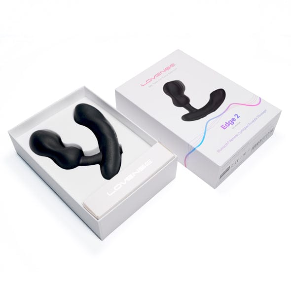 Lovense - Edge 2 App-Controlled Prostate Massager (Black) Prostate Massager (Vibration) Rechargeable