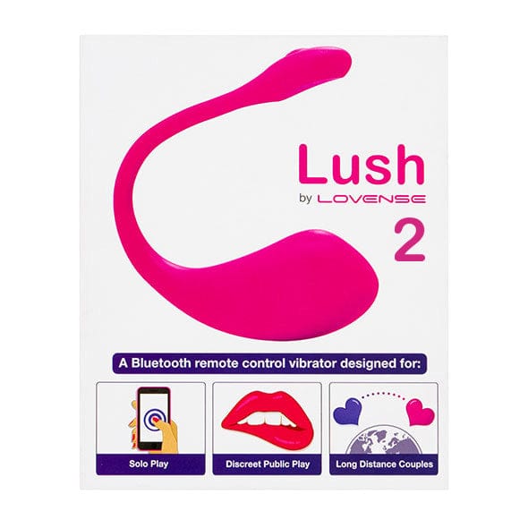 Lovense - Lush 2 App-Controlled Bullet Egg Vibrator (Pink) Wireless Remote Control Egg (Vibration) Rechargeable