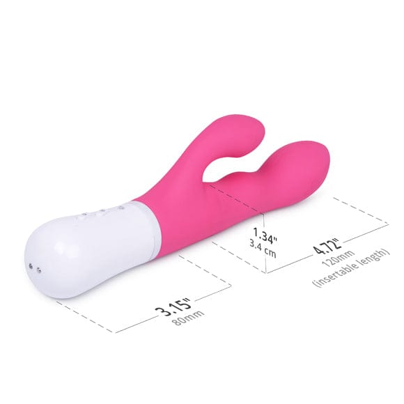 Lovense - Nora App-Controlled Rotating Rabbit Vibrator (Pink) Rabbit Dildo (Vibration) Rechargeable