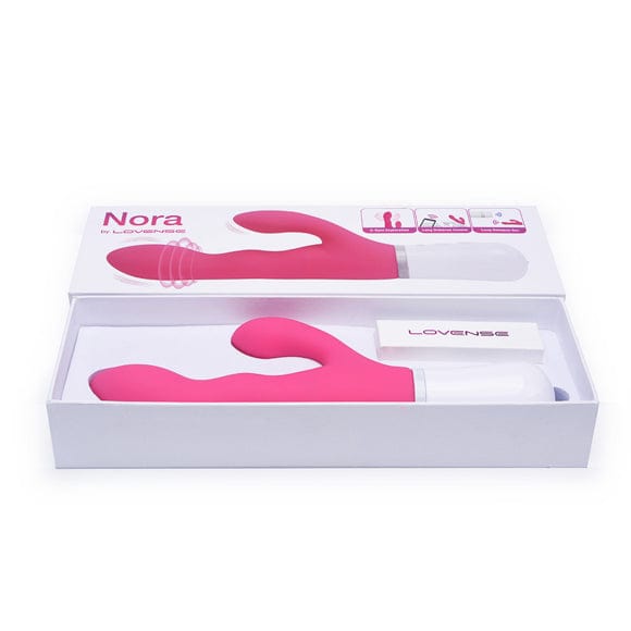 Lovense - Nora App-Controlled Rotating Rabbit Vibrator (Pink) Rabbit Dildo (Vibration) Rechargeable